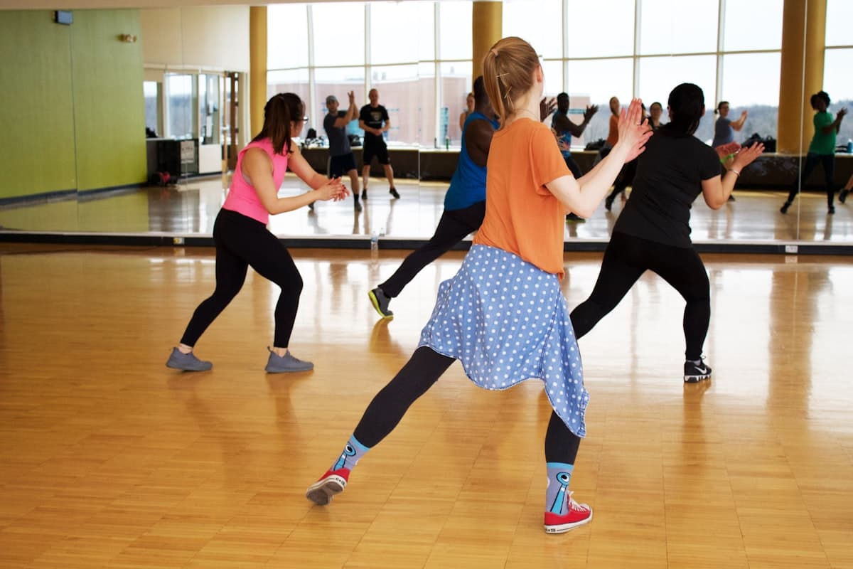 Interno della scuola di danza Flames Dance Studio a Roma
